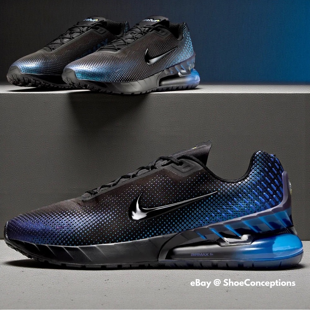 Men's Nike Air Max Phoenix SE Shoes -Black Deep Royal Blue IH3571-001